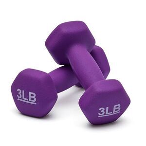 Amazon Basics Neoprene Dumbbell Hand Weights for Exercise and Muscle Toning